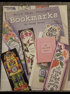 Hold That Thought Bookmarks Cross-Stitch Book by - Lavender